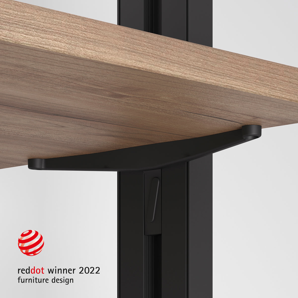 Set staffe Zero per mensola in legno
