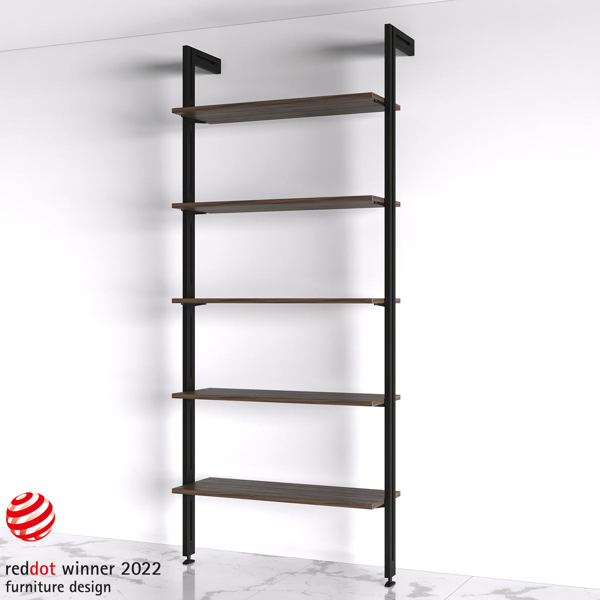Set staffe Zero per mensola in legno
