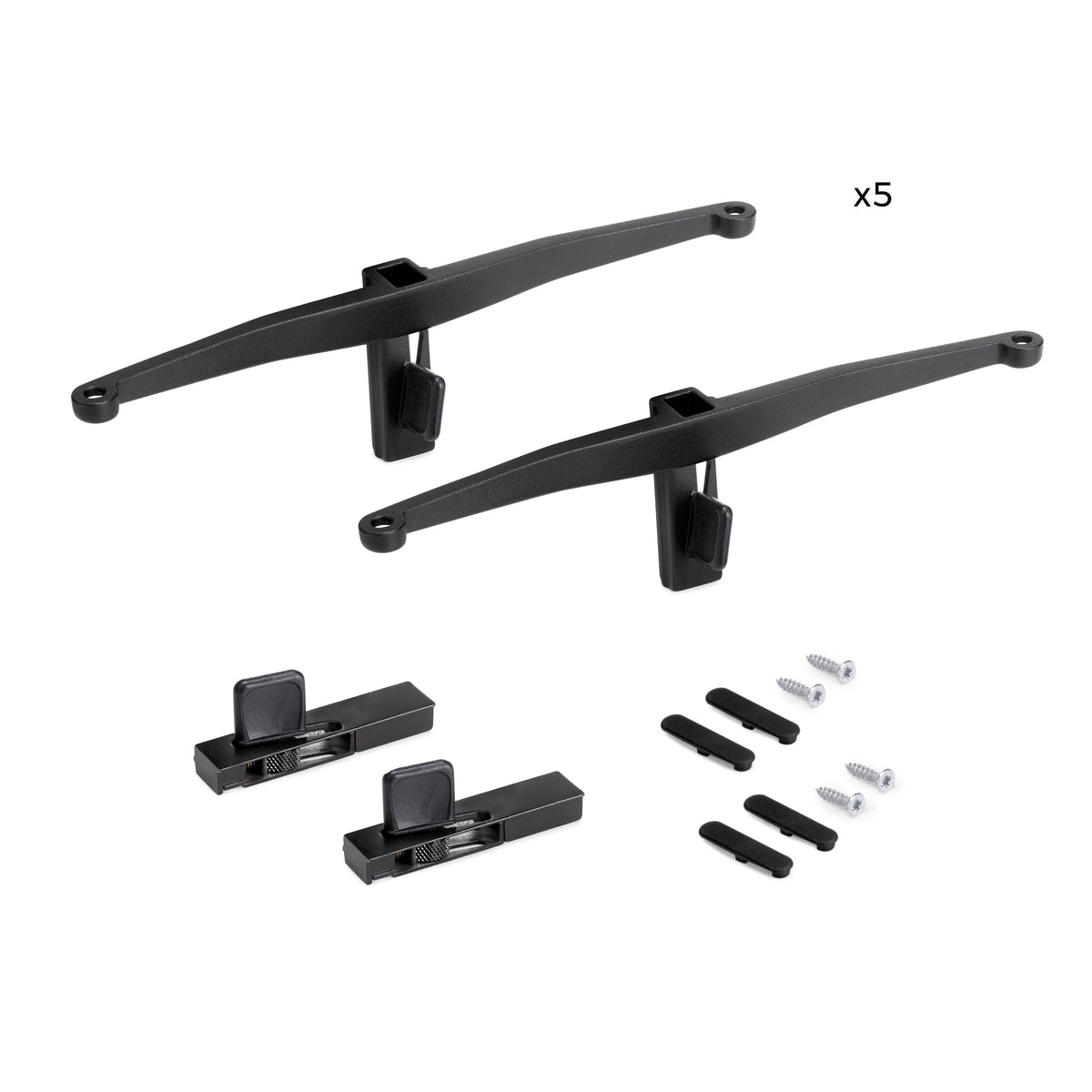 Set staffe Zero per mensola in legno
