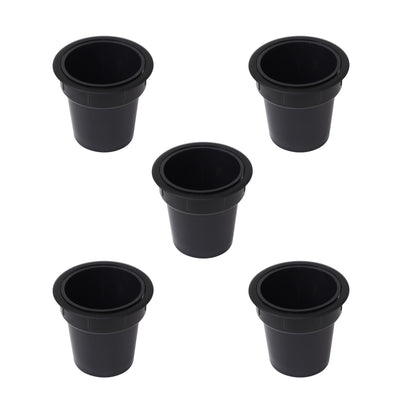 Emuca Accessorio porta oggetti Pot, Plastica nera, Tecnoplastica.