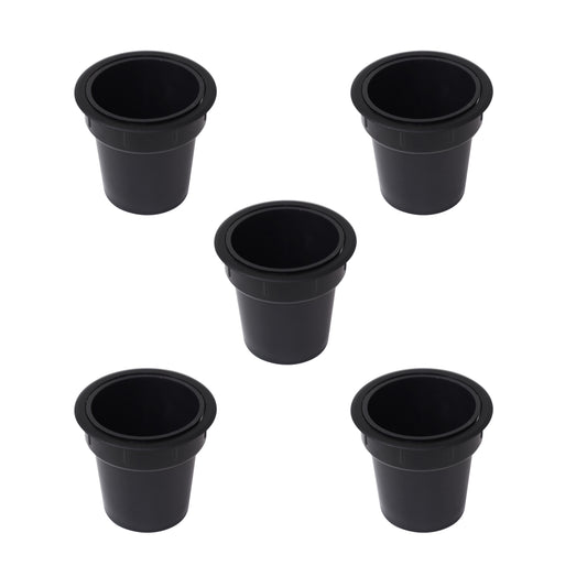 Emuca Accessorio porta oggetti Pot, Plastica nera, Tecnoplastica.
