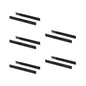 Emuca Lotto di 5 set guide per cassetti, a sfera, altezza 45 mm, profondità 500 mm, estraibili, chiusura soft, Nera