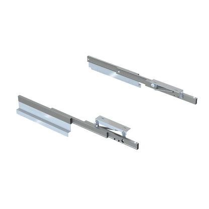 Emuca Guide per tavolo allungabile e sollevabile Oplà Folding+39, Alluminio, Champagne anodizzato