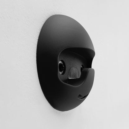 Emuca Appendiabiti da parete Napier, Verniciato nero, Tecnoplasticato