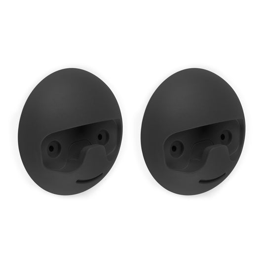 Emuca Appendiabiti da parete Napier, Verniciato nero, Tecnoplasticato