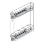 Emuca Portabottiglie estraibile Suprastar con chiusura soft, modulo 200 mm, Acciaio, Cromato