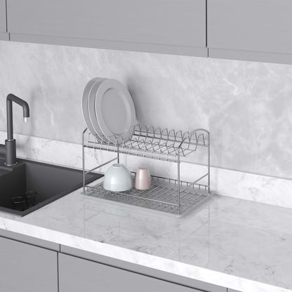 Emuca Scolapiatti da appoggioSuprastar, 435x270x275 mm, Acciaio, Cromato lucido