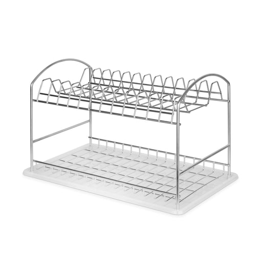 Emuca Scolapiatti da appoggioSuprastar, 435x270x275 mm, Acciaio, Cromato lucido