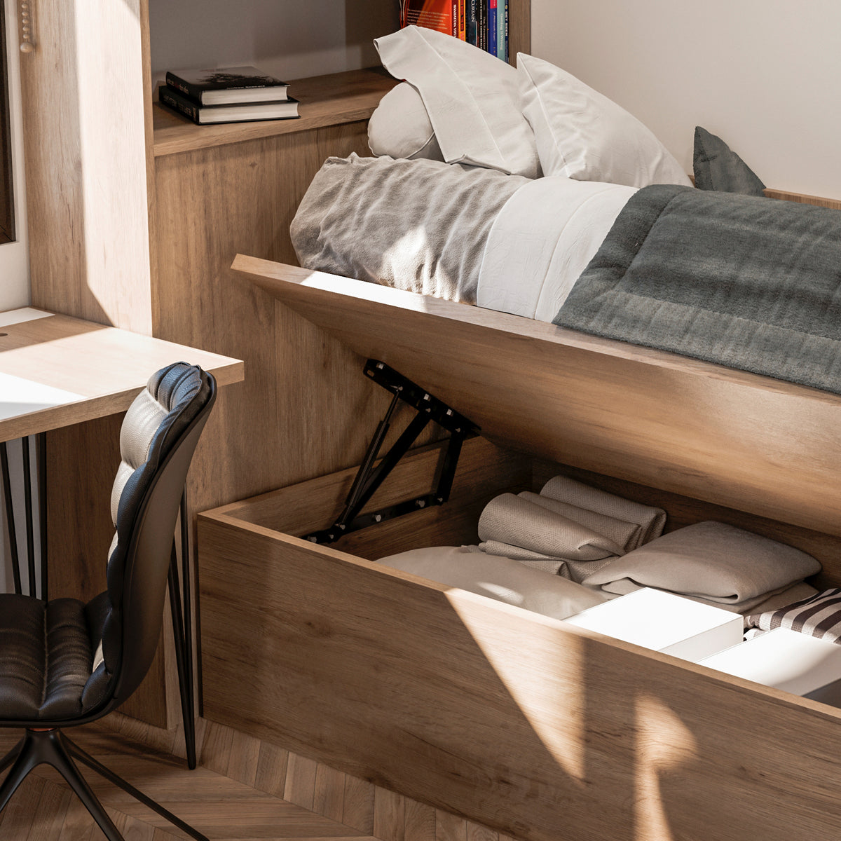 Set di meccanismi di sollevamento per letto canapè laterale