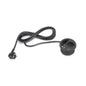 Emuca Multiconnettore Circle 80, diametro 80 mm, 1 x presa Schuko, 1 USB Tipo A, 1 USB Tipo C, Tecnoplastica, Verniciato nero