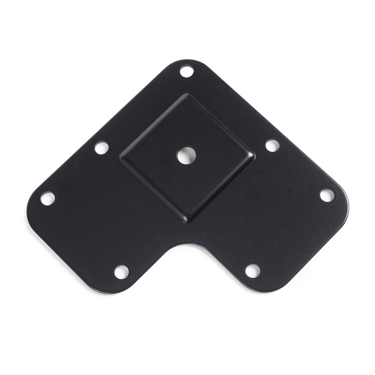 Emuca Lotto di 4 gambe quadrate per tavolo, 50x50mm, Acciaio, Verniciato nero