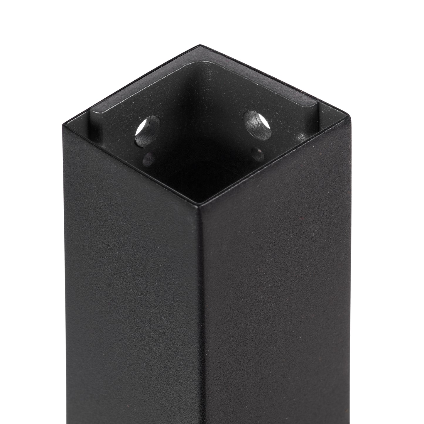 Emuca Gambe quadrate e struttura del tavolo, 50x50mm, 750x750mm, Acciaio, Verniciato nero
