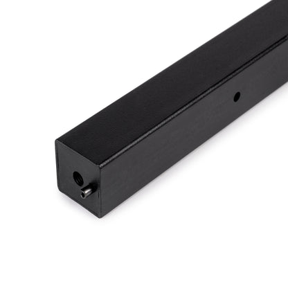 Emuca Gambe quadrate e struttura del tavolo, 50x50mm, 750x750mm, Acciaio, Verniciato nero