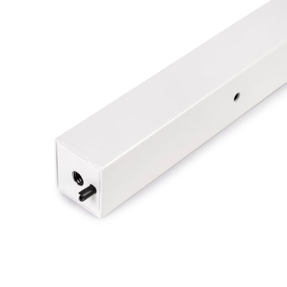Emuca Gambe quadrate e struttura del tavolo, 50x50mm, 750x750mm, Acciaio, Verniciato bianco