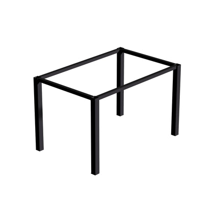 Emuca Gambe quadrate e struttura del tavolo, 50x50mm, 1150x750mm, Acciaio, Verniciato nero