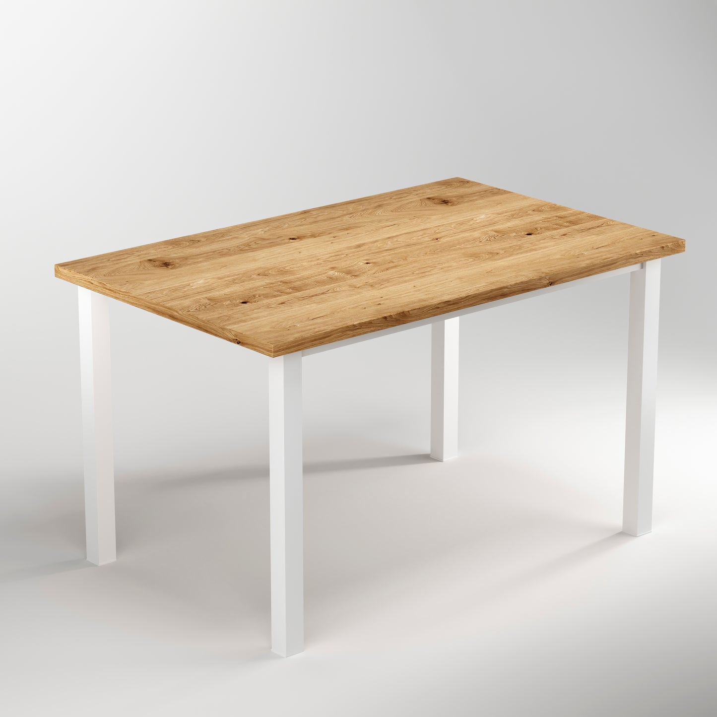 Emuca Gambe quadrate e struttura del tavolo, 50x50mm, 1150x750mm, Acciaio, Verniciato bianco