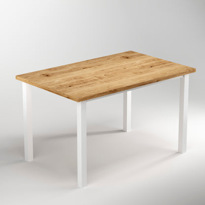 Emuca Gambe quadrate e struttura del tavolo, 50x50mm, 1150x750mm, Acciaio, Verniciato bianco