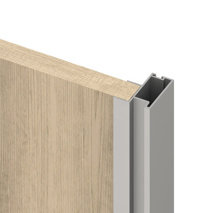 Sistema scorrevole per armadio 2 ante a scorrimento inferiore Placard con profili Sharp e chiusura soft