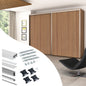 Sistema scorrevole per armadio 2 ante a scorrimento inferiore Placard con profili Sharp e chiusura soft