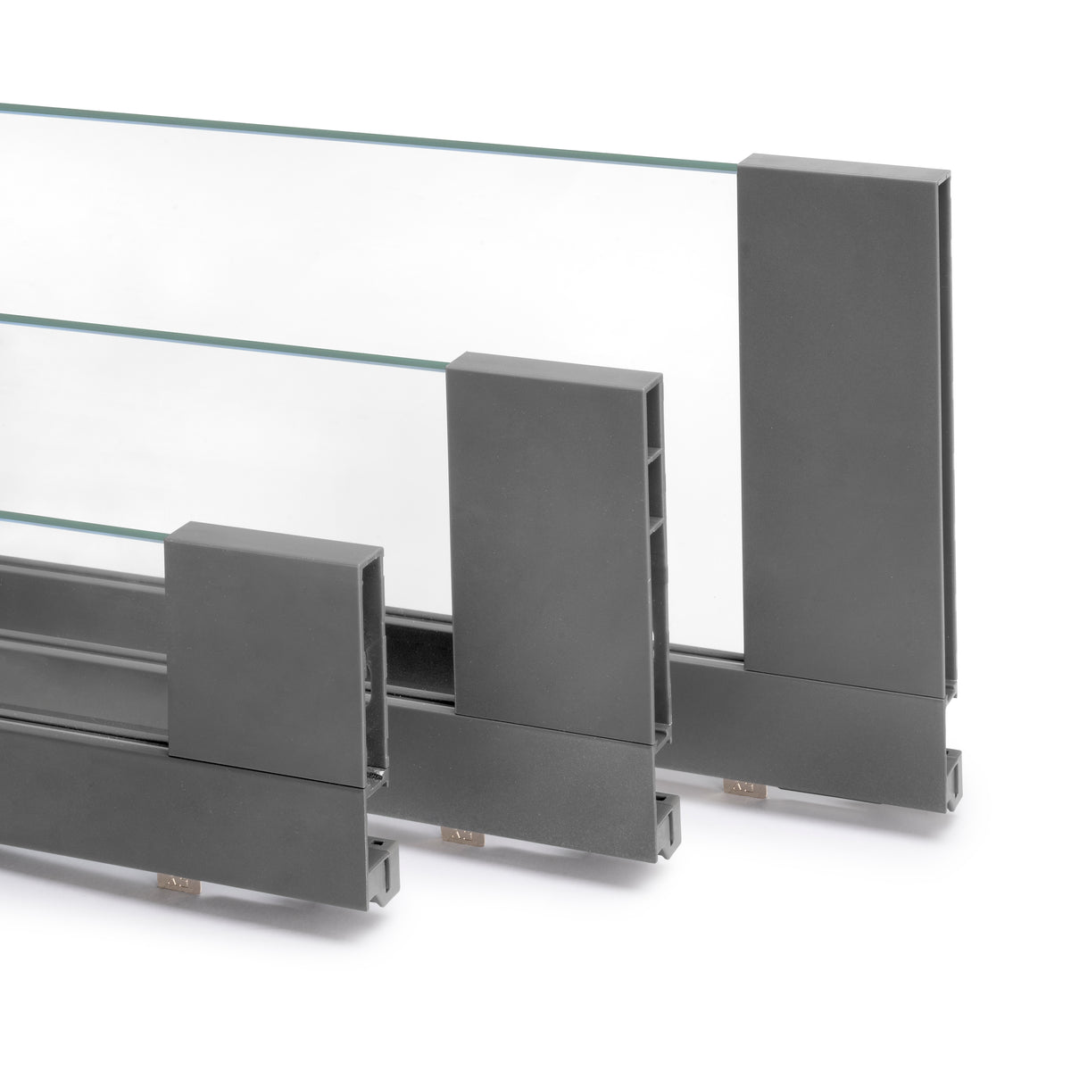 Cassetto esterno Vertex 40 kg altezza 93mm con sponde in vetro