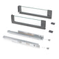 Cassetto esterno Vertex 40 kg altezza 131mm con sponde in vetro