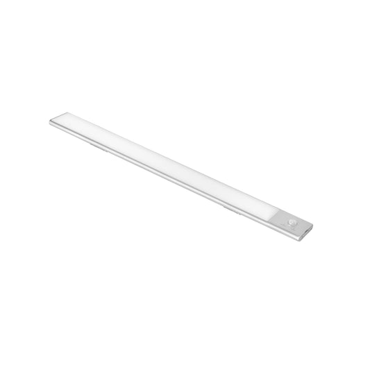 Emuca Lampada LED ricaricabile con USB Kaus con sensore di movimento, L400mm, Tecnoplastica e Alluminio, Anodizzato opaco
