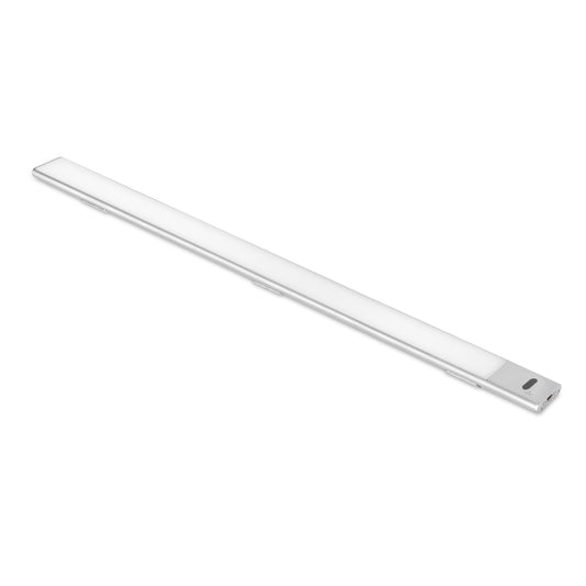 Emuca Lampada LED ricaricabile con USB Kaus con sensore di prossimità, L600mm, Tecnoplastica e Alluminio, Anodizzato opaco