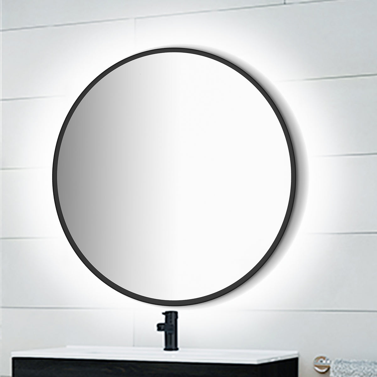 Specchio Zeus con illuminazione LED decorativa (AC 230V 50Hz)