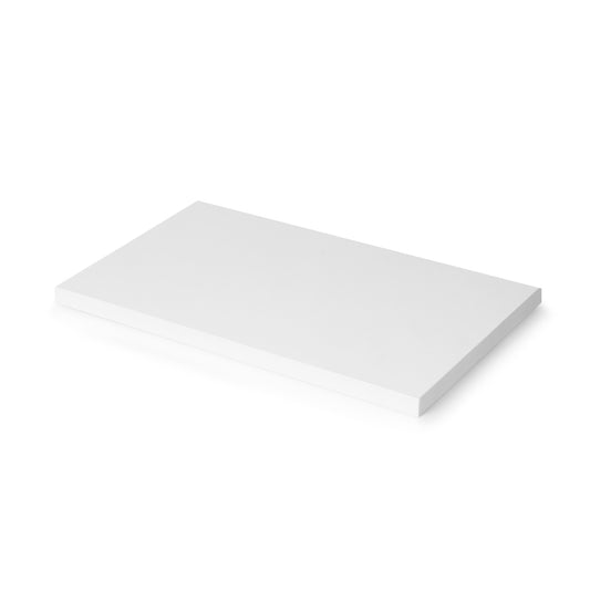 Emuca Piano da tavolo, 900x500mm, spessore 30mm, Legno, Verniciato bianco