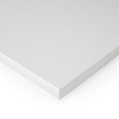 Emuca Ripiano per scaffali, 600x200mm, spessore 30mm, Legno, Verniciato bianco