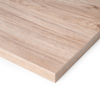 Emuca Ripiano per scaffali, 600x200 mm, spessore 30 mm, Legno, Finitura rovere