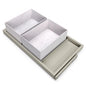 Emuca Kit di vassoio, 2 cestini organizzatori e telaio a scorrimento con chiusura ammortizzata per armadi, regolabile, modulo 800 mm, Grigio pietra