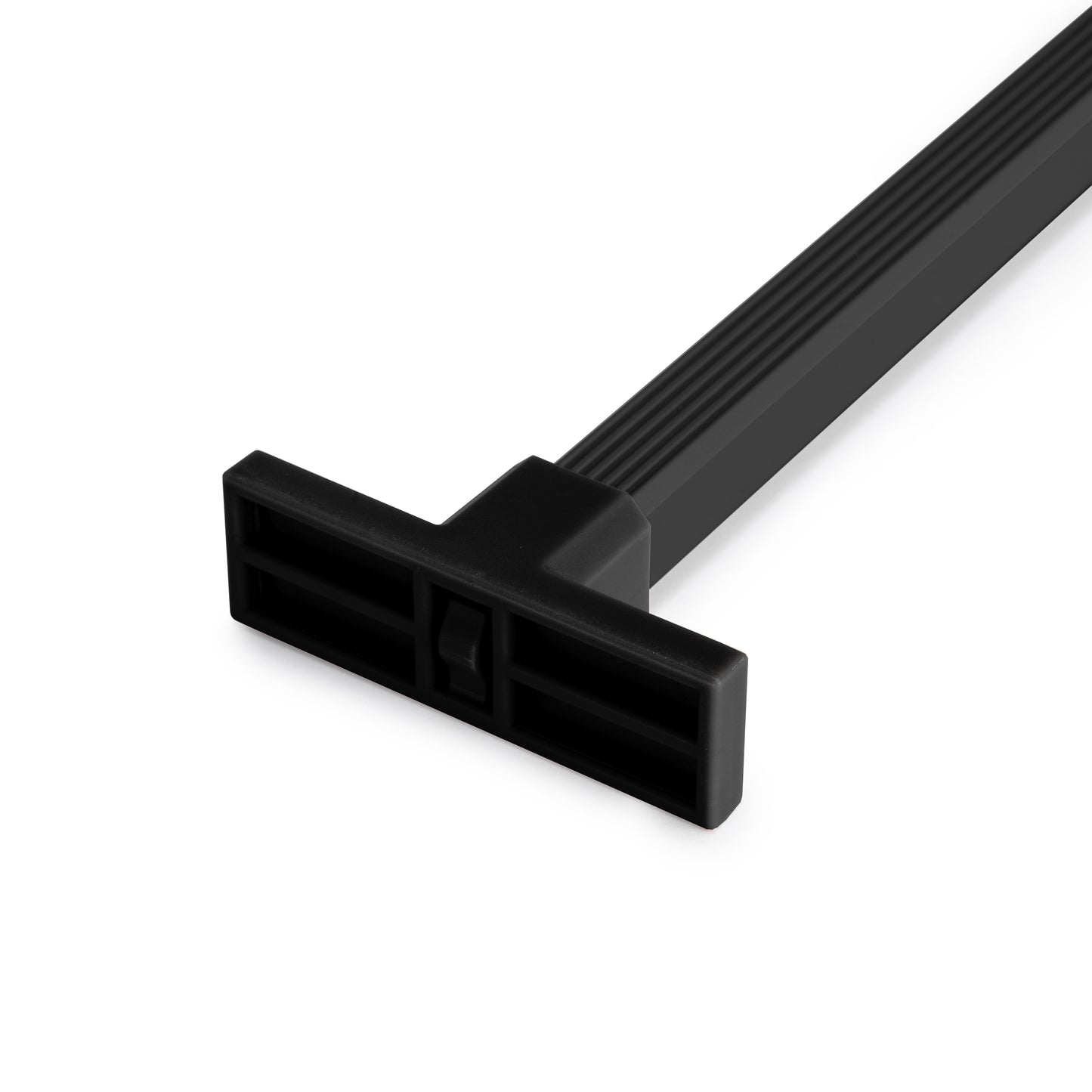 Emuca Kit di 7 aste portapantaloni, 1 vassoio e 1 telaio a scorrimento con chiusura ammortizzata per armadi, regolabili, modulo 800 mm, Nero testurizzato