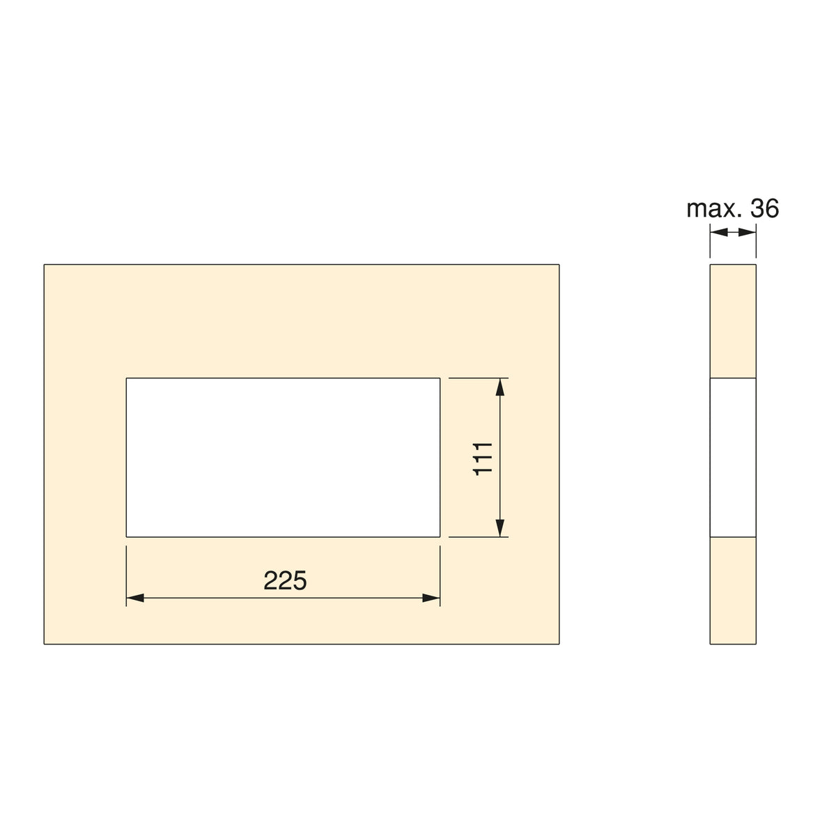 Multipresa Atom 26 per scrivania (225x111mm)