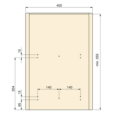 Emuca Contenitore per la raccolta differenziata Recycle da montare sul fondo e da estrarre manualmente in cucina Recycle 2x35lt, Grigio antracite Tecnoplastica
