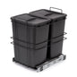 Pattumiere per differenziata Recycle da cucina, 2 x 35 L, fissaggio sul fondo ed estrazione manuale