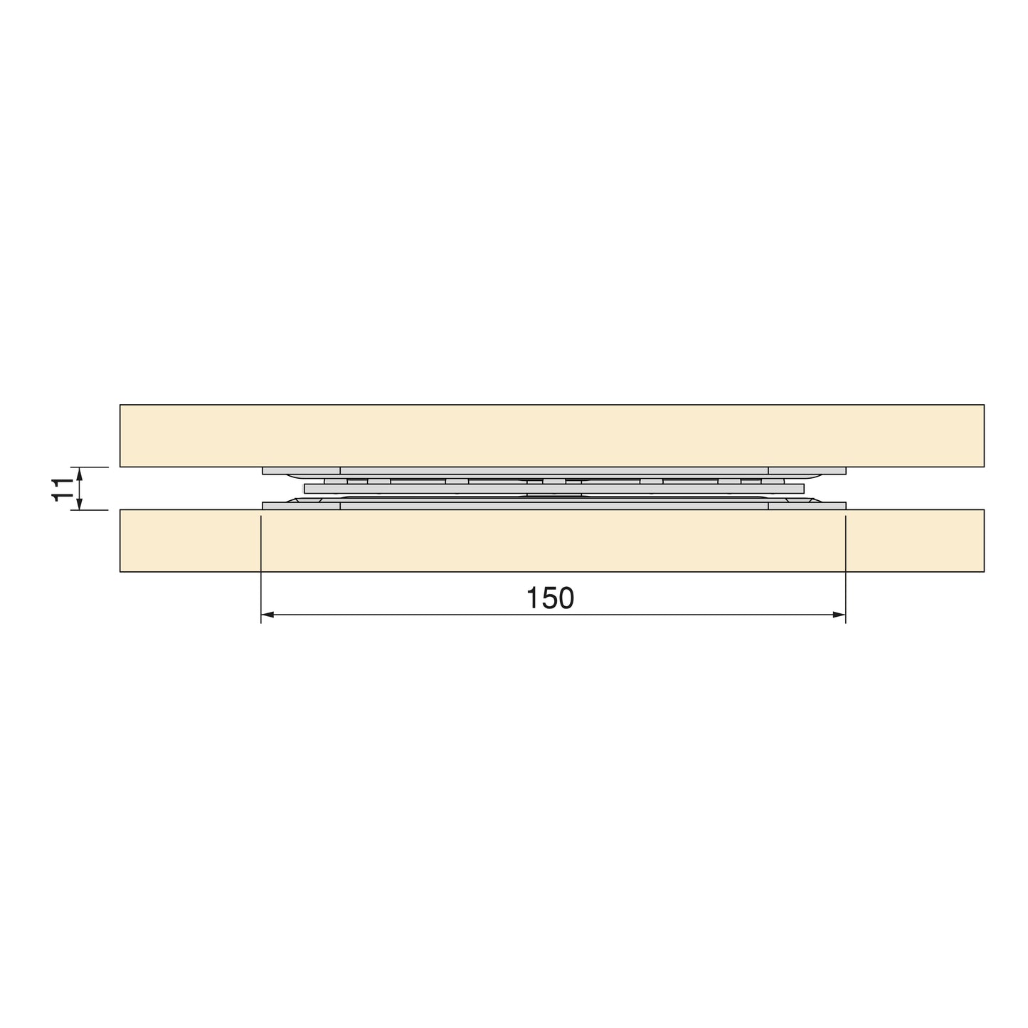 Emuca Base girevole Giro 4, 100 kg, Acciaio, Zincato bianco