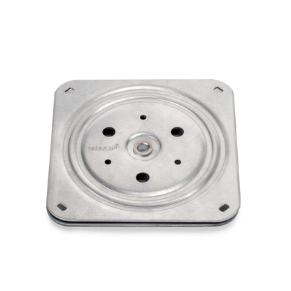 Emuca Base girevole Giro 4, 100 kg, Acciaio, Zincato bianco