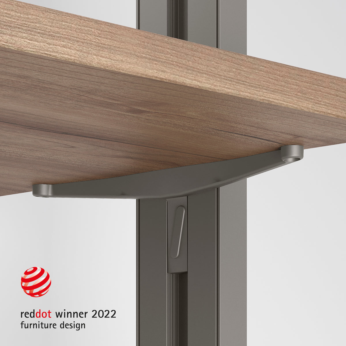 Set staffe Zero per mensola in legno