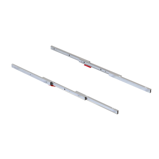 Emuca Coktail Reverse H35 Guide per tavoli ad ante allungabili, Alluminio, Champagne anodizzato