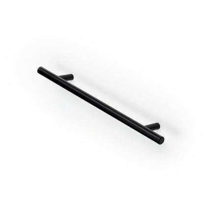Emuca Lotto di 10 maniglie per mobili Miami, L272mm, interasse 192mm, Acciaio inossidabile, Verniciato nero