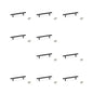 Emuca Lotto di 10 maniglie per mobili Miami, L272mm, interasse 192mm, Acciaio inossidabile, Verniciato nero