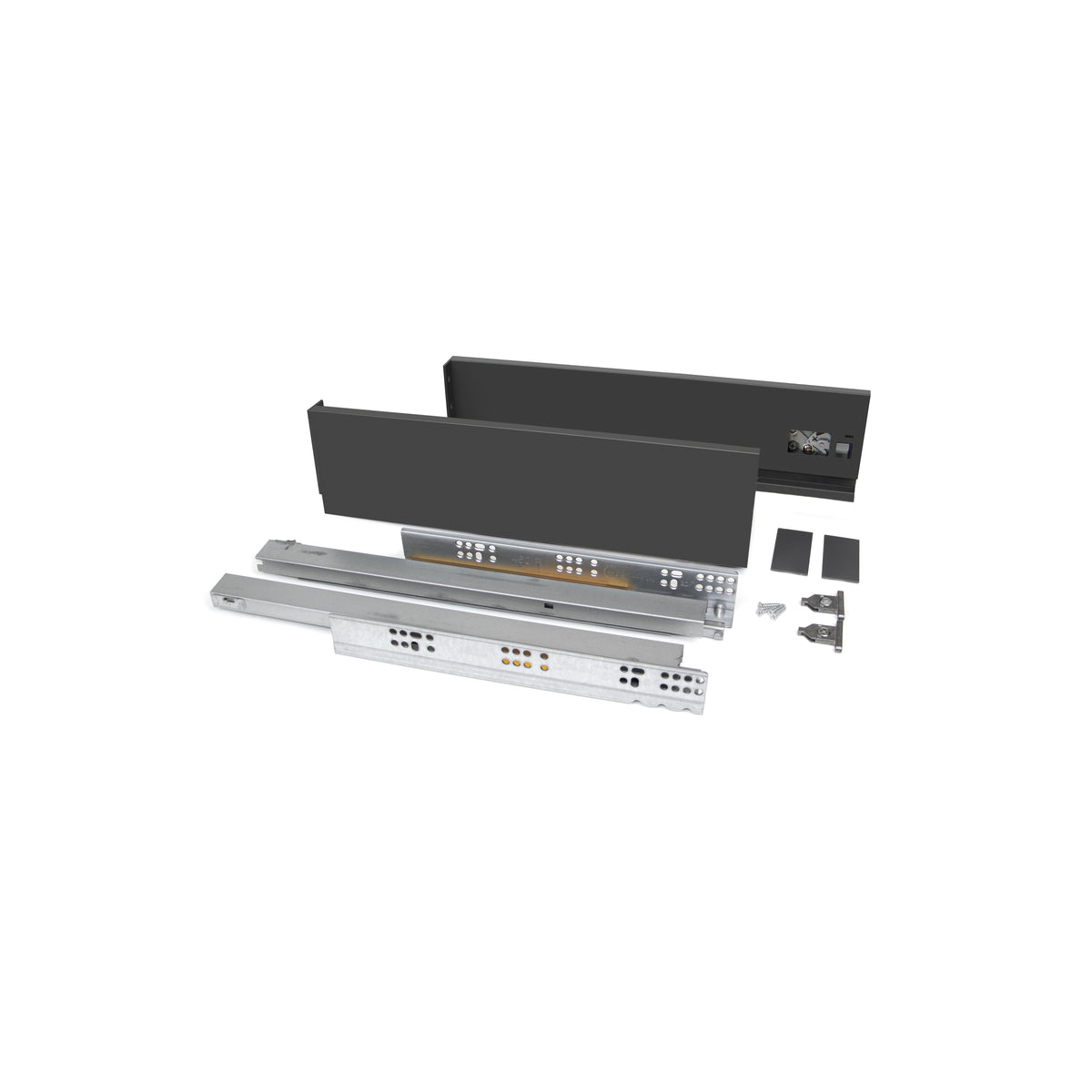 Cassetto esterno Vertex 40kg altezza 93mm per pannello da 18mm
