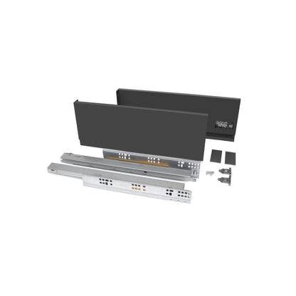 Cassetto esterno Vertex 40kg altezza 131mm per pannello da 18mm