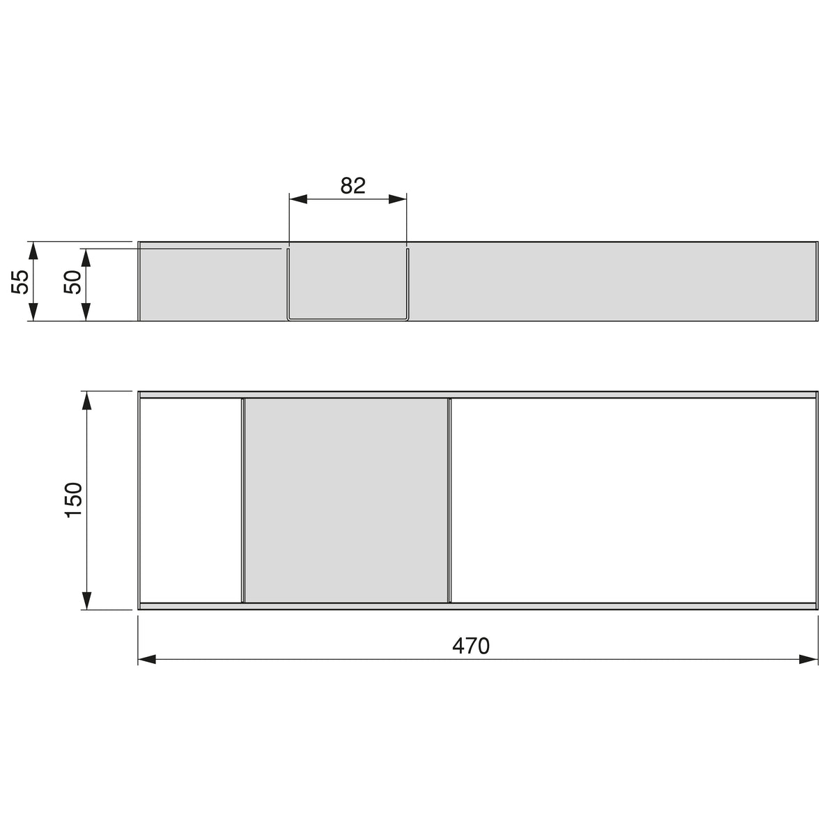Organizzatore Orderbox 150x470 per cassetto