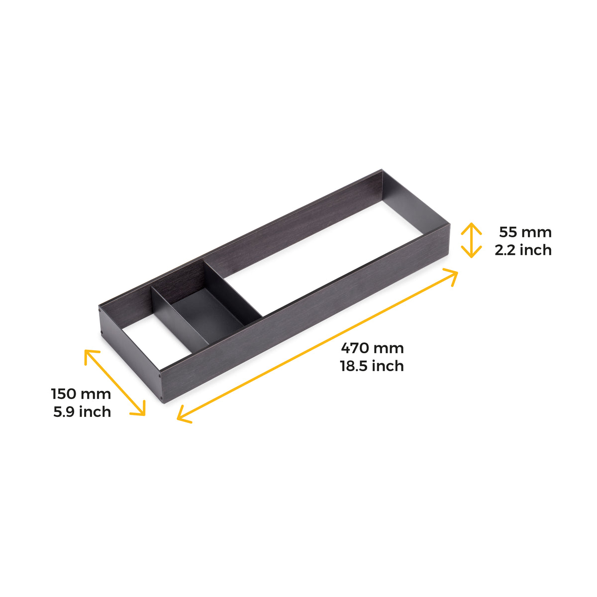 Organizzatore Orderbox 150x470 per cassetto