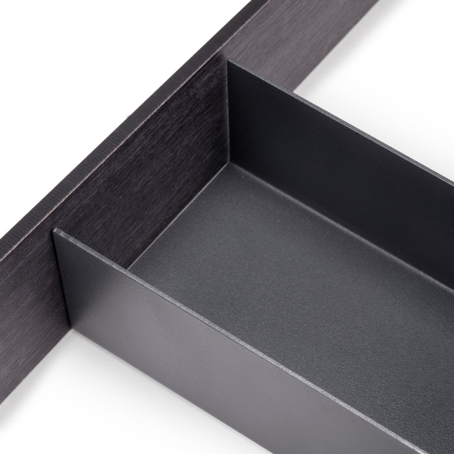 Emuca Organizzatore per cassetto Orderbox, 150x470 mm, Acciaio e Legno, Grigio antracite