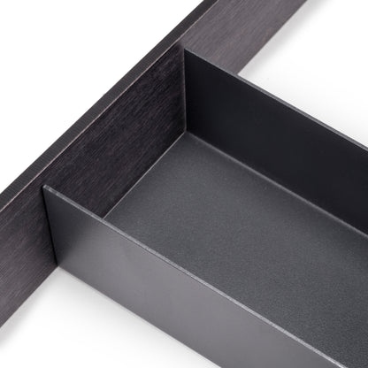 Emuca Organizzatore per cassetto Orderbox, 150x470 mm, Acciaio e Legno, Grigio antracite