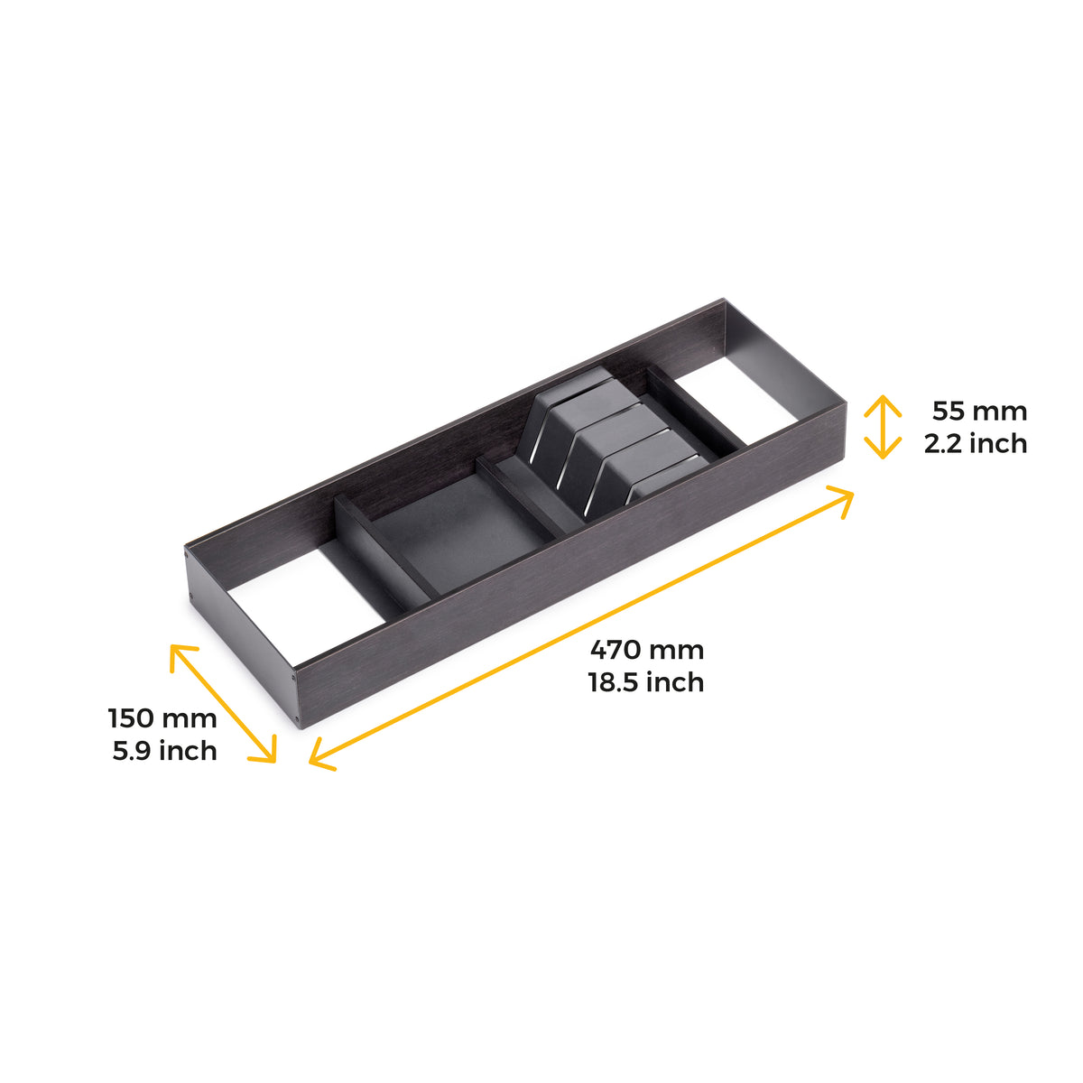 Portacoltelli Orderbox 150x470 per cassetto