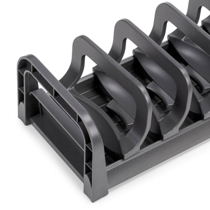 Emuca Portapiatti per cassetto Orderbox, 120x470 mm, Alluminio e Tecnoplastica, Grigio antracite